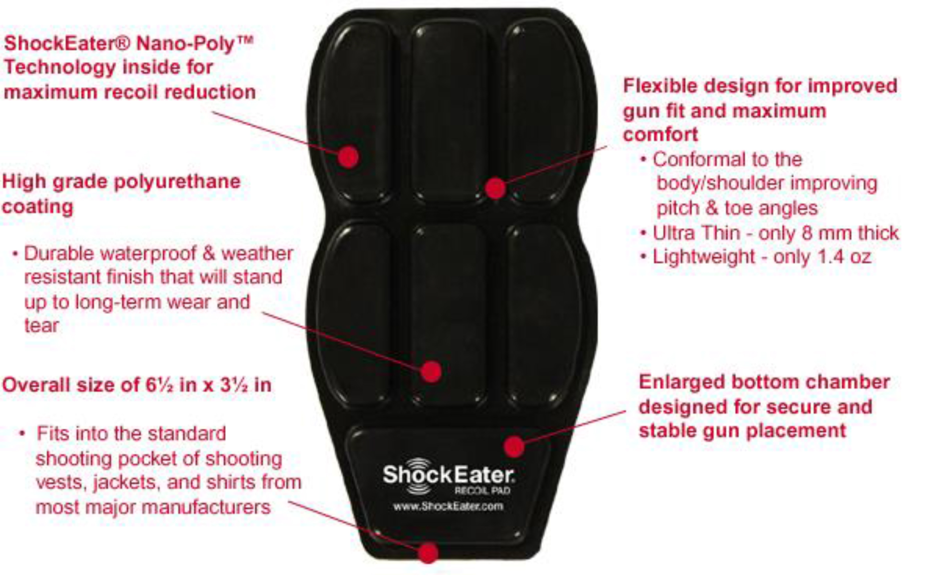 ShockEater Recoil Pad S and J Trophies